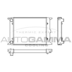 Chladič motora AUTOGAMMA 100036