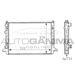 Chladič motora AUTOGAMMA 101077