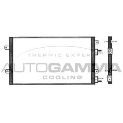 Kondenzátor klimatizácie AUTOGAMMA 101745