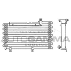 Kondenzátor klimatizácie AUTOGAMMA 102598