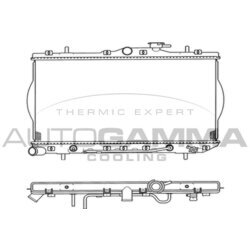 Chladič motora AUTOGAMMA 103938