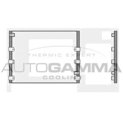 Kondenzátor klimatizácie AUTOGAMMA 104001