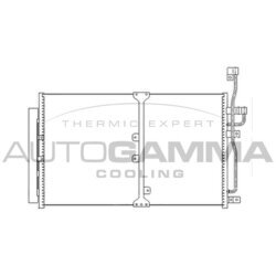 Kondenzátor klimatizácie AUTOGAMMA 104450