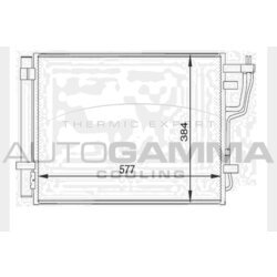 Kondenzátor klimatizácie AUTOGAMMA 104455