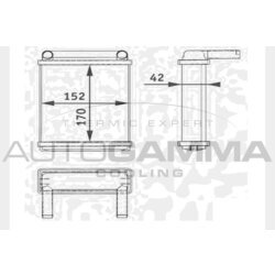 Výmenník tepla vnútorného kúrenia AUTOGAMMA 104584