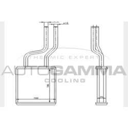 Výmenník tepla vnútorného kúrenia AUTOGAMMA 104608