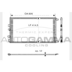 Kondenzátor klimatizácie AUTOGAMMA 104641