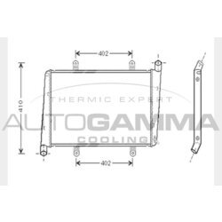 Chladič motora AUTOGAMMA 104752