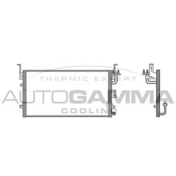 Kondenzátor klimatizácie AUTOGAMMA 105150