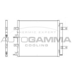 Kondenzátor klimatizácie AUTOGAMMA 105351