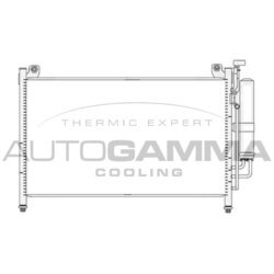 Kondenzátor klimatizácie AUTOGAMMA 105546