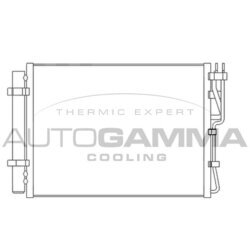 Kondenzátor klimatizácie AUTOGAMMA 105885