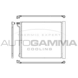Kondenzátor klimatizácie AUTOGAMMA 107347