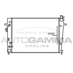 Chladič motora AUTOGAMMA 107376