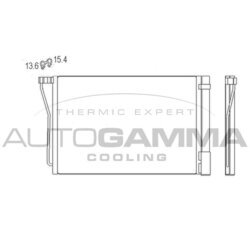 Kondenzátor klimatizácie AUTOGAMMA 107491