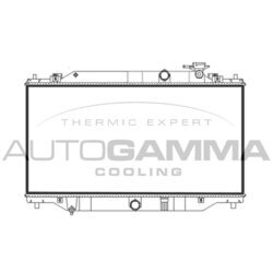 Chladič motora AUTOGAMMA 107781