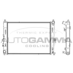 Chladič motora AUTOGAMMA 107841
