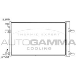 Kondenzátor klimatizácie AUTOGAMMA 107904
