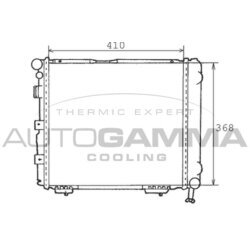 Chladič motora AUTOGAMMA 100518