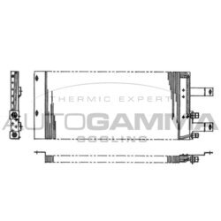 Kondenzátor klimatizácie AUTOGAMMA 101824
