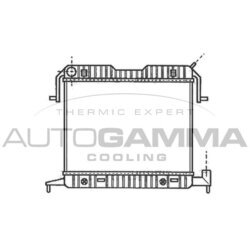 Chladič motora AUTOGAMMA 102236
