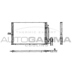 Kondenzátor klimatizácie AUTOGAMMA 102755