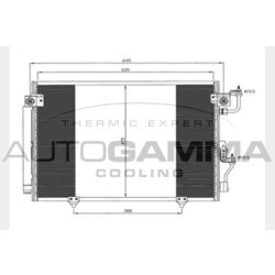 Kondenzátor klimatizácie AUTOGAMMA 103487