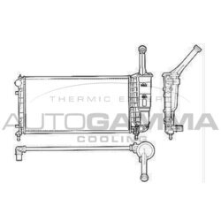 Chladič motora AUTOGAMMA 103757