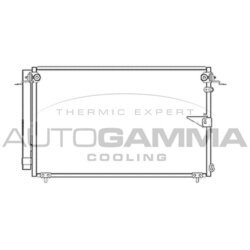 Kondenzátor klimatizácie AUTOGAMMA 104015