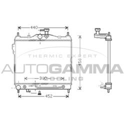 Chladič motora AUTOGAMMA 104267