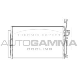 Kondenzátor klimatizácie AUTOGAMMA 104449