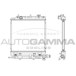 Chladič motora AUTOGAMMA 104678