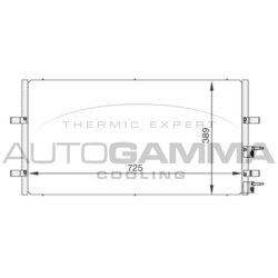 Kondenzátor klimatizácie AUTOGAMMA 104986
