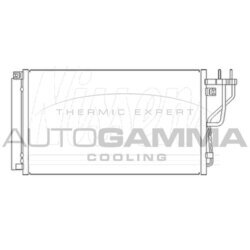 Kondenzátor klimatizácie AUTOGAMMA 105077