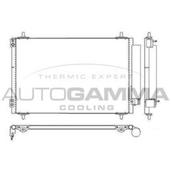 Kondenzátor klimatizácie AUTOGAMMA 105577