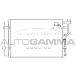 Kondenzátor klimatizácie AUTOGAMMA 105884