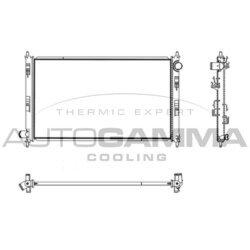 Chladič motora AUTOGAMMA 107436
