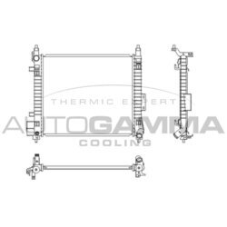 Chladič motora AUTOGAMMA 107518