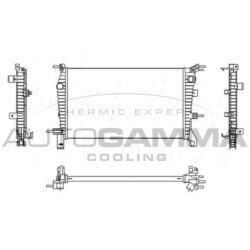 Chladič motora AUTOGAMMA 107538