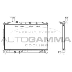 Chladič motora AUTOGAMMA 107568