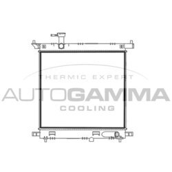 Chladič motora AUTOGAMMA 107782