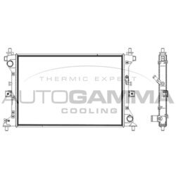 Chladič motora AUTOGAMMA 107849