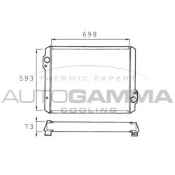 Chladič motora AUTOGAMMA 400128