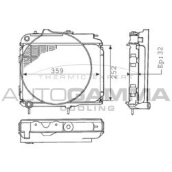 Chladič motora AUTOGAMMA 100819