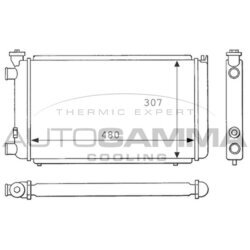 Chladič motora AUTOGAMMA 100842