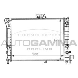 Chladič motora AUTOGAMMA 100943
