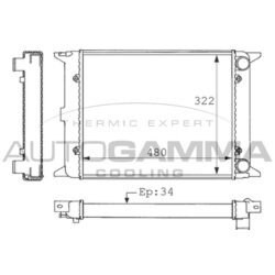 Chladič motora AUTOGAMMA 101047