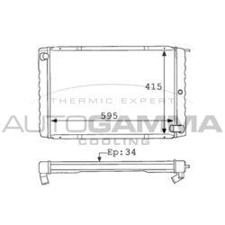 Chladič motora AUTOGAMMA 101108