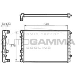 Chladič motora AUTOGAMMA 101373