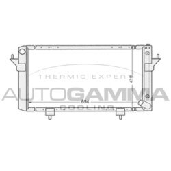 Chladič motora AUTOGAMMA 102291
